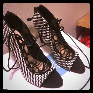 Black and White Zara shoes